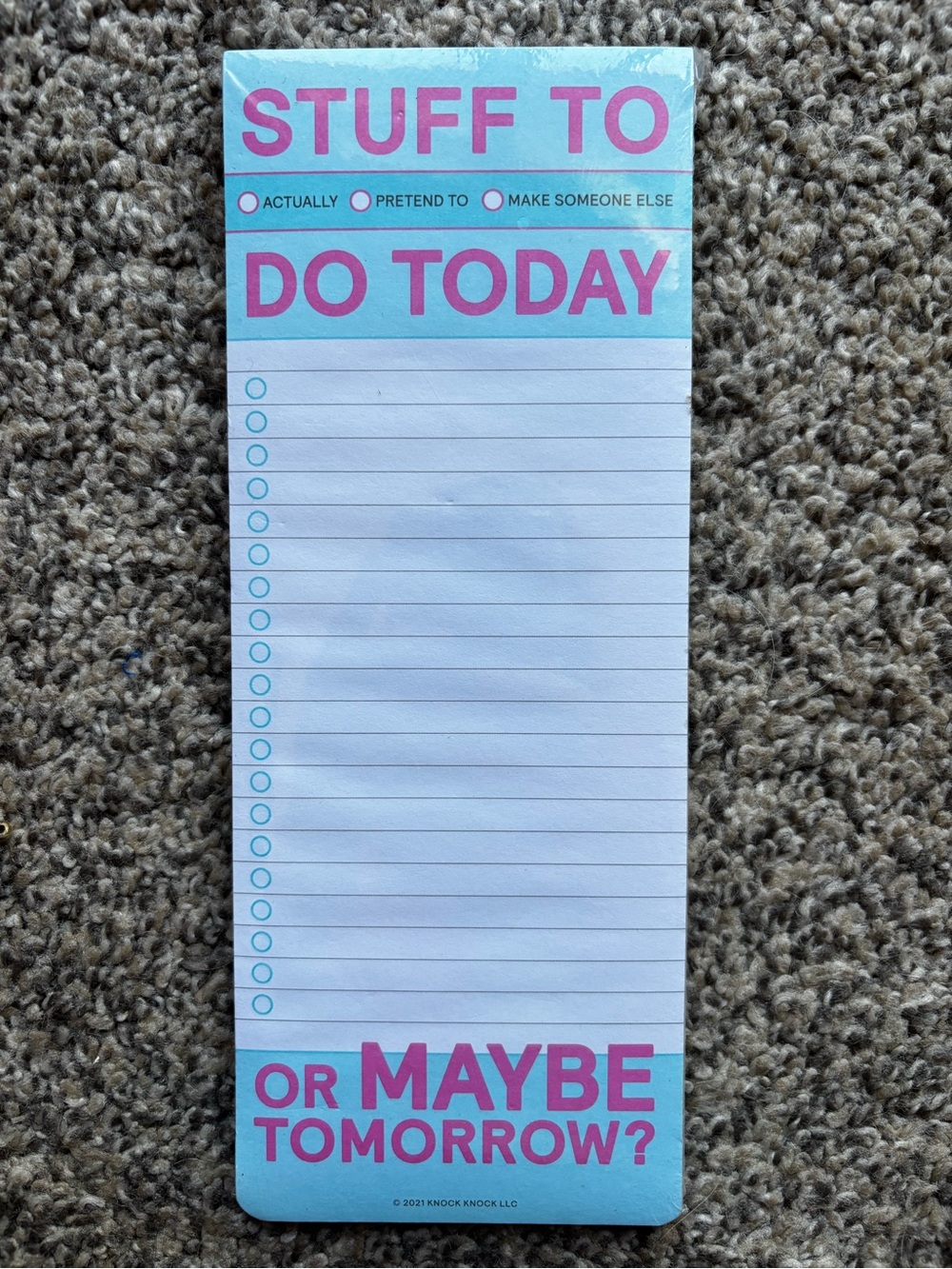 NWT Knock Knock Lot of 4 Notepads 3.5” X 9” - Picture 2 of 6